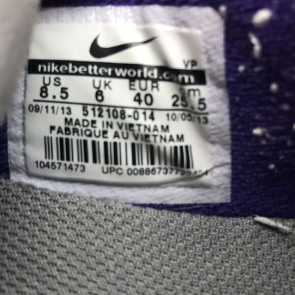 Nike Flex Gray/Purple Athletic Running Shoes 512108-014 Women's Size 8.5 - Picture 10 of 12